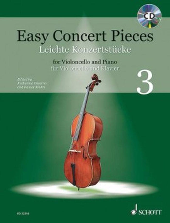 Easy Concert Pieces Vol.3 +cd - Violoncelle et Piano