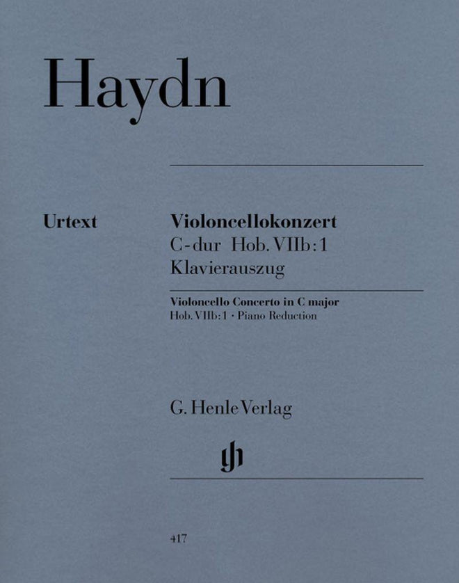 Haydn Joseph - Concerto Hob.viib:1 en Do Majeur - Violoncelle et Piano