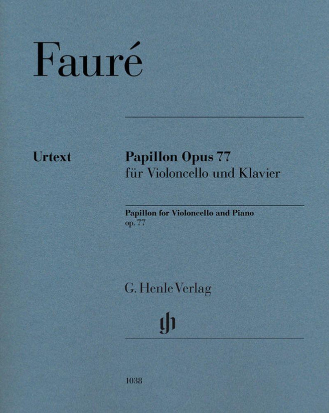Faure Gabriel - Papillon Opus 77 - Violoncelle et Piano