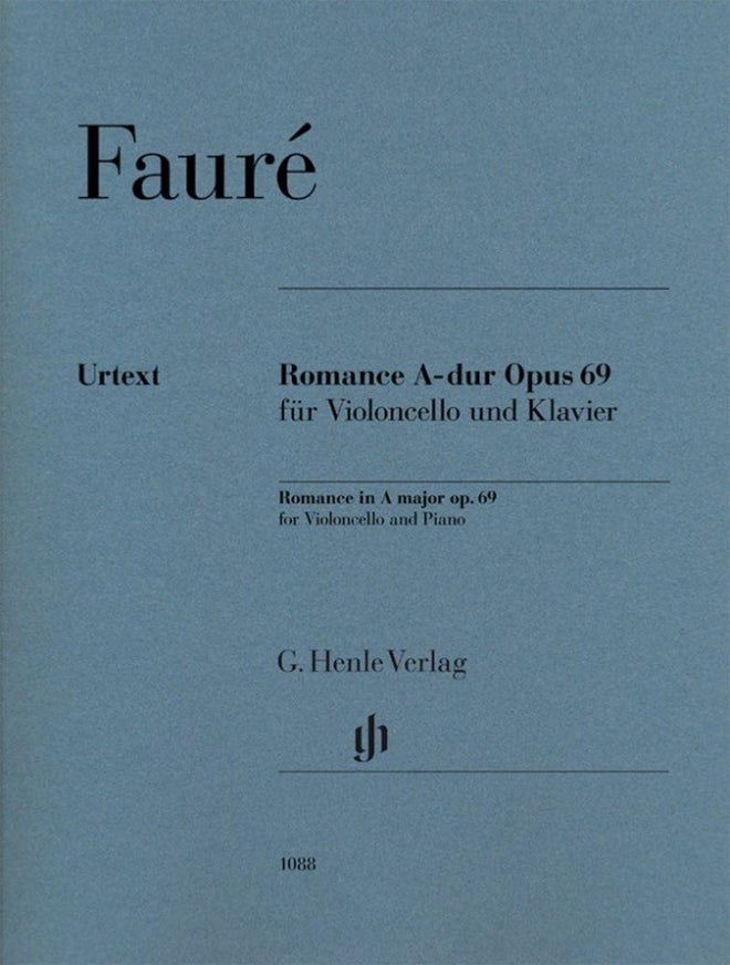 Faure Gabriel - Romance Opus 69 en la Majeur  - Violoncelle et Piano