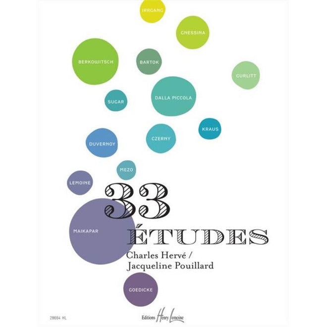 Herve Charles / Pouillard Jacqueline - 33 Etudes pour Piano