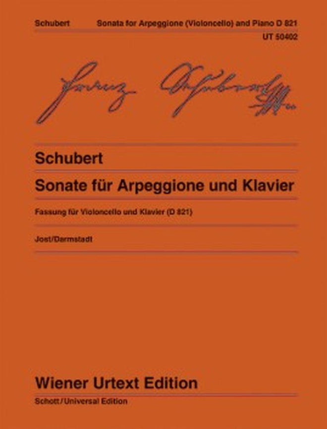 Schubert Franz - Sonate Arpeggione D821 - Violoncelle et Piano