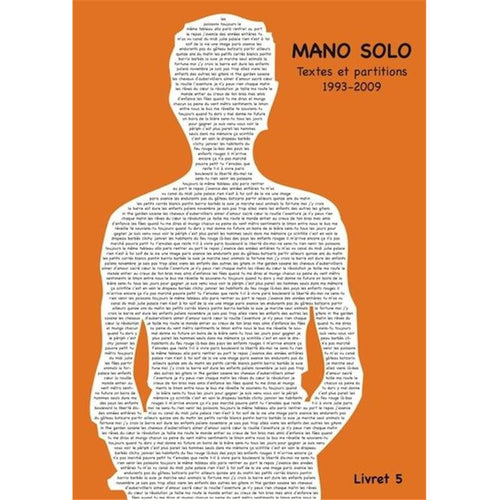 Livret 5 - piano, voix et guitare - partition chant, Solo Mano