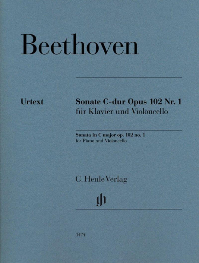 Beethoven Ludwig Van - Sonate Opus 102/1 en Do Majeur - Violoncelle et Piano