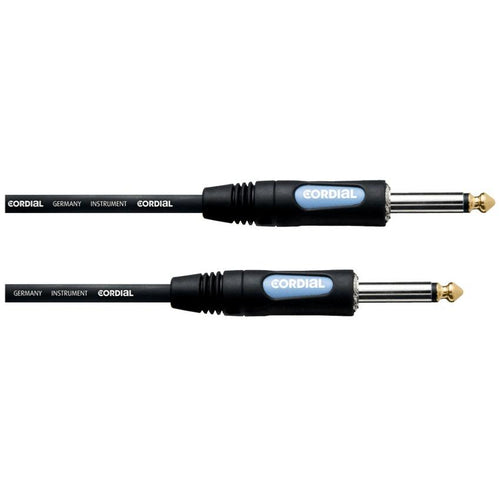 Cordial 10396 Jack Audio Phono Cable Black PVC 3 M 1x Jack Socket