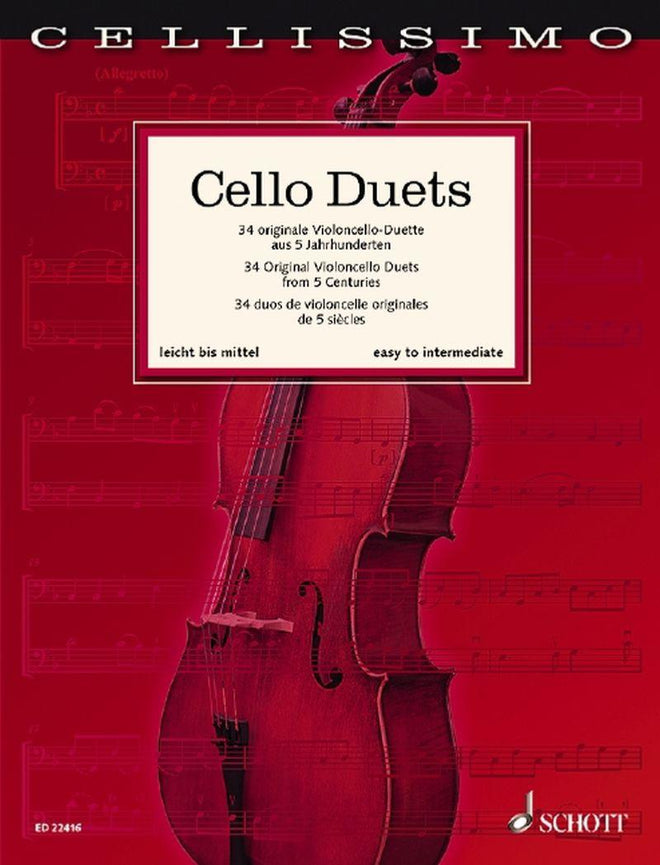 Cello Duets (34 Duos Originaux) - 2 Violoncelles