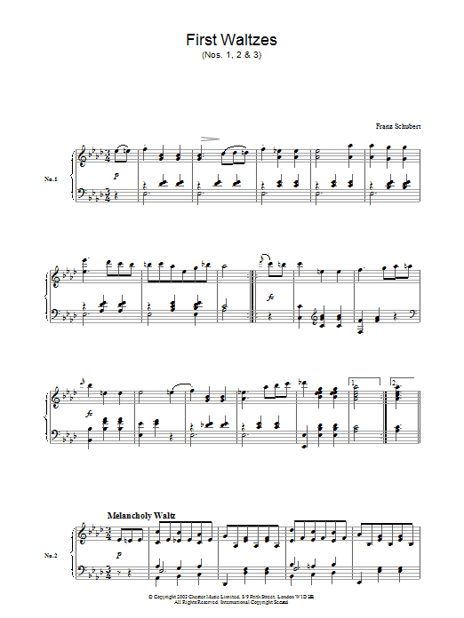 First Waltzes