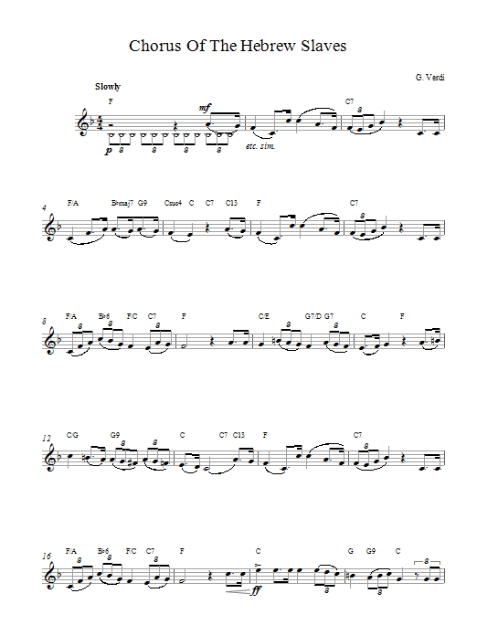 Chorus Hebrew Slaves