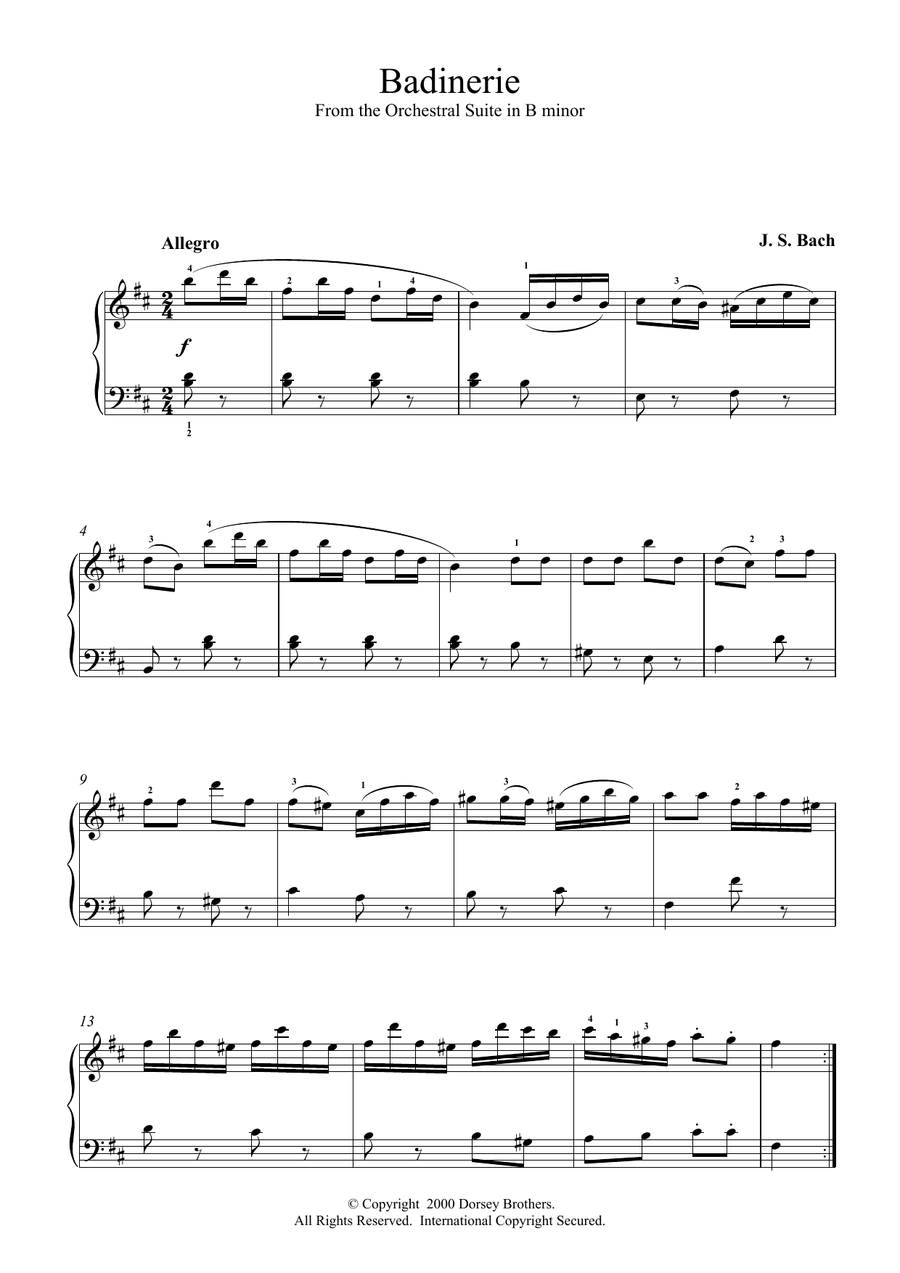 Badinerie (from Orchestral Suite No. 2 in B Minor)