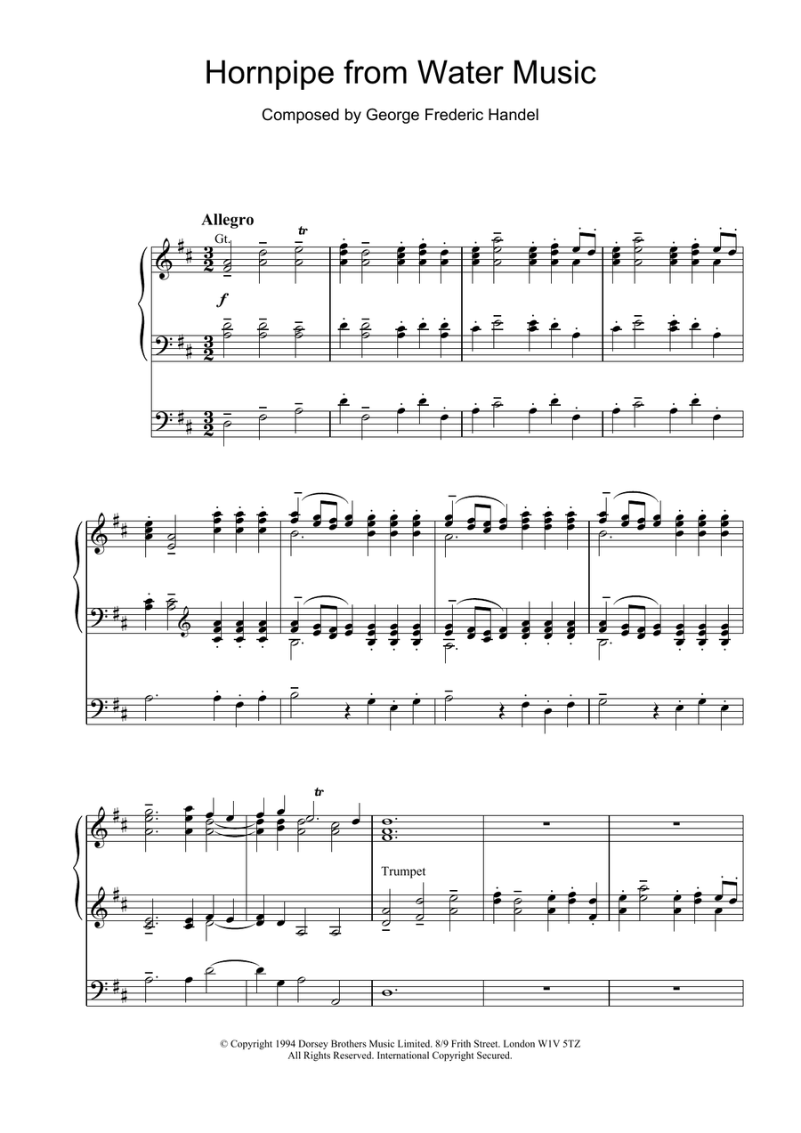 Hornpipe (from The Water Music Suite)
