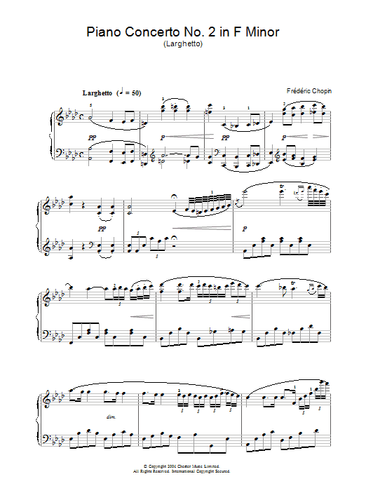 Piano Concerto No. 2 In F Minor