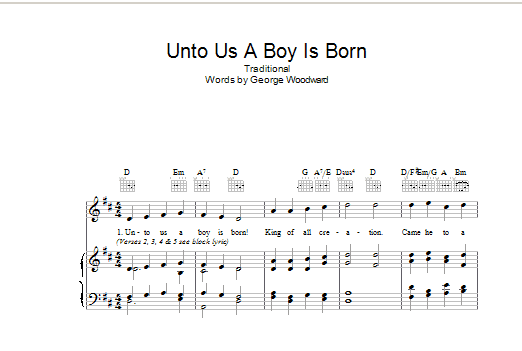 Unto Us A Boy Is Born
