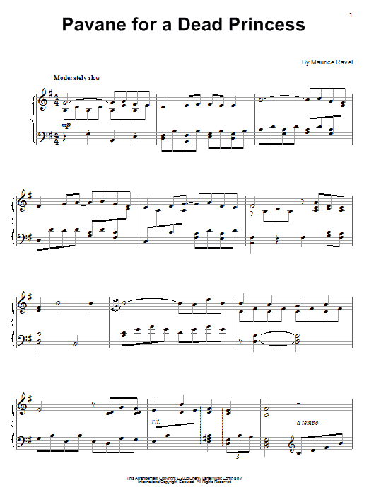 Pavane (For A Dead Princess)