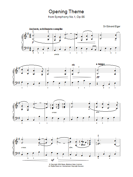 Opening Theme from Symphony No.1, Op.55