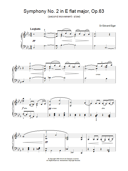 Symphony No.2 In E Flat Major, Op.63 (second movement - slow)