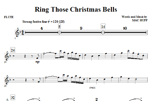 Ring Those Christmas Bells - Flute