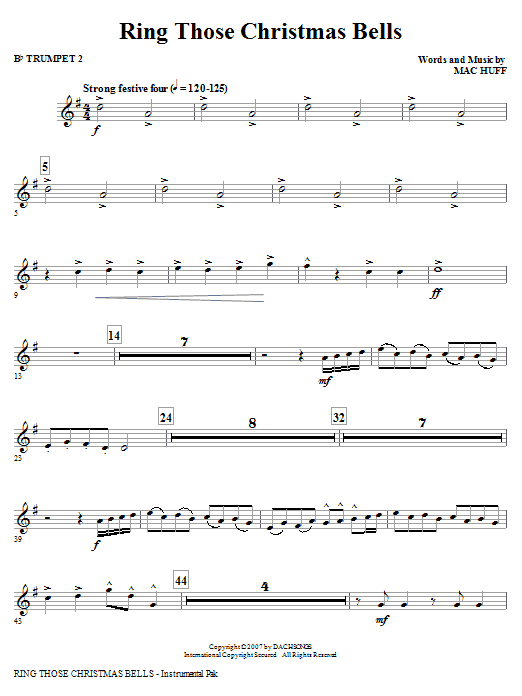 Ring Those Christmas Bells - Bb Trumpet 2