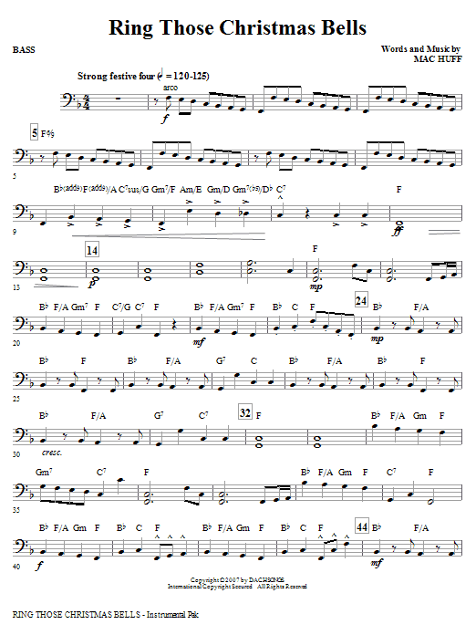 Ring Those Christmas Bells - Bass