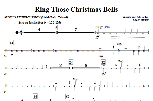 Ring Those Christmas Bells - Aux Percussion