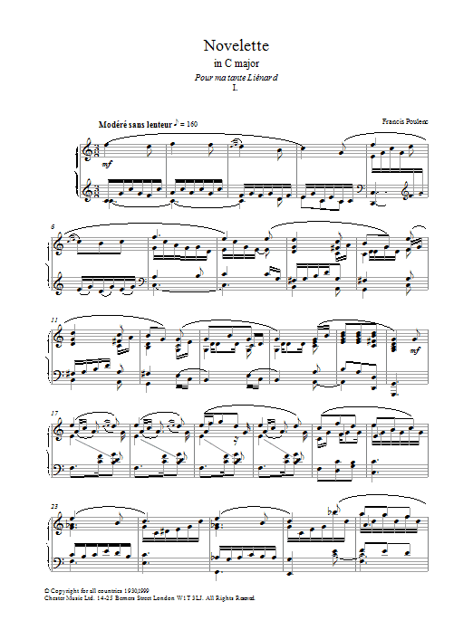Novelette In C Major, I