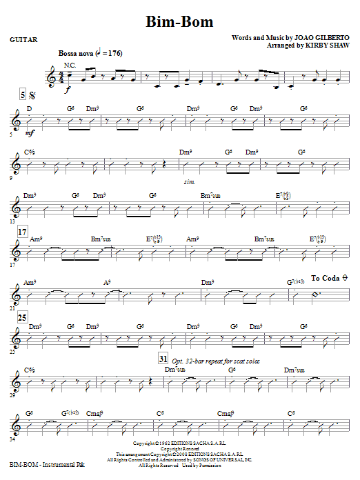 Bim-Bom - Guitar