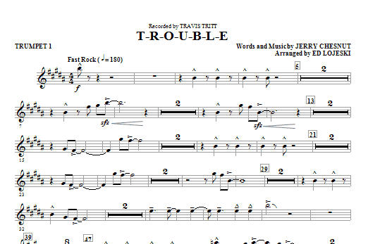 T-R-O-U-B-L-E - Trumpet 1