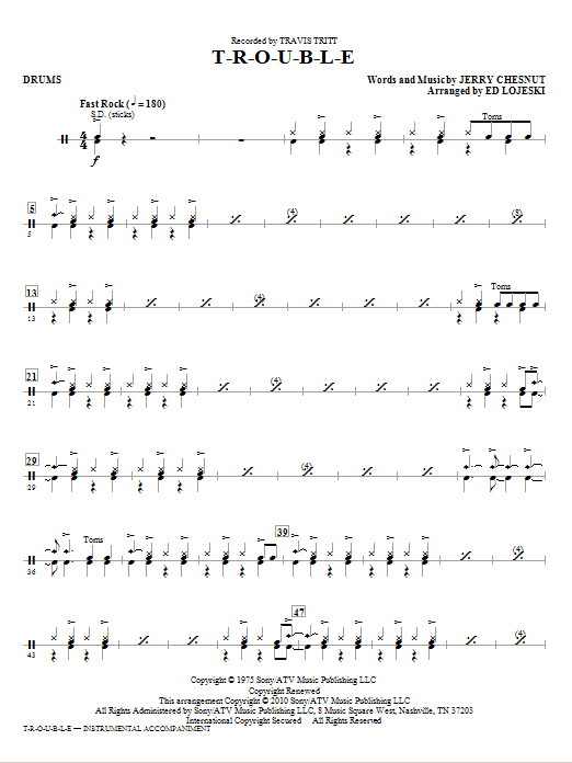 T-R-O-U-B-L-E - Drums