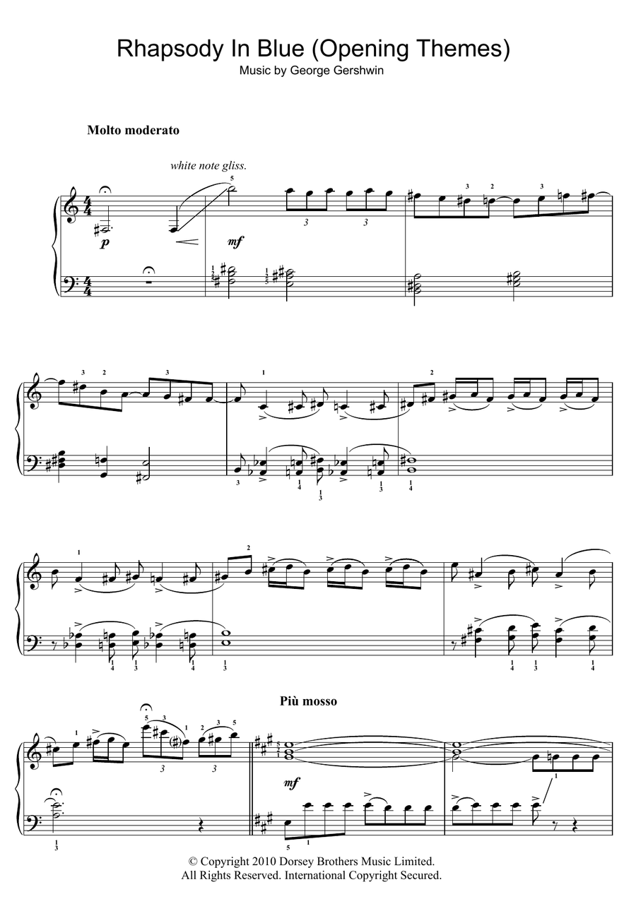 Rhapsody In Blue (Opening Themes)