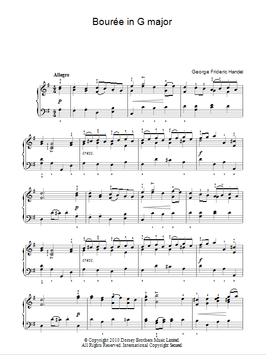 Bouree In G Major