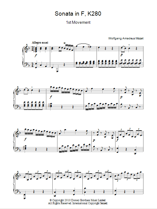 Sonata In F Major (First Movement)
