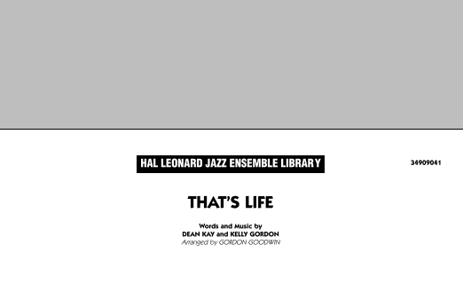 That's Life - Conductor Score (Full Score)