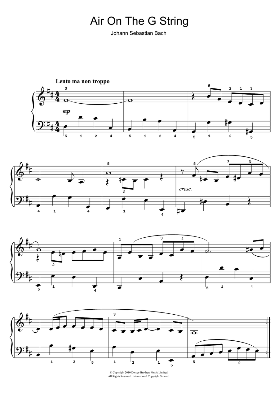 Air On The G String (from Suite No.3 in D Major)