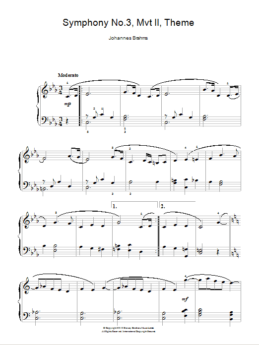 Symphony No. 3, Andante