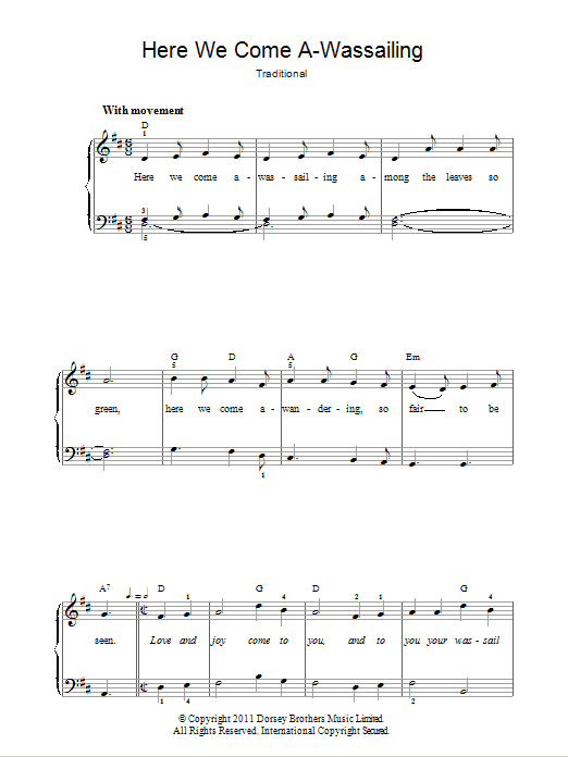 Here We Come A-Wassailing