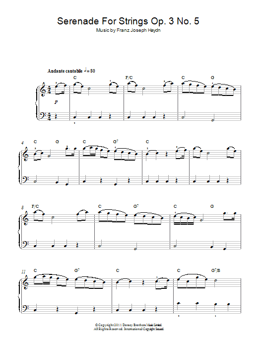 Serenade For Strings Op. 3 No. 5