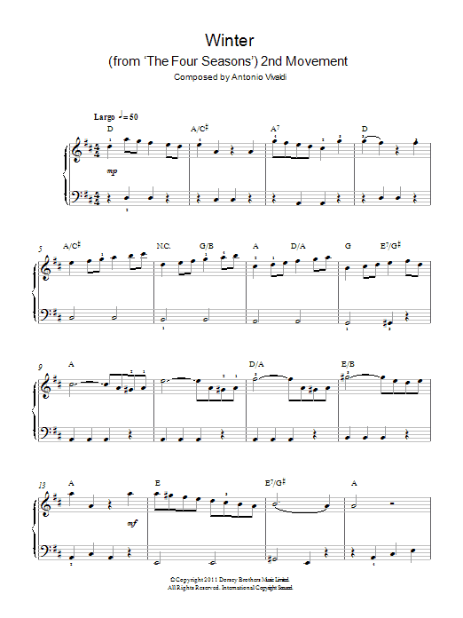 Winter (from The Four Seasons)