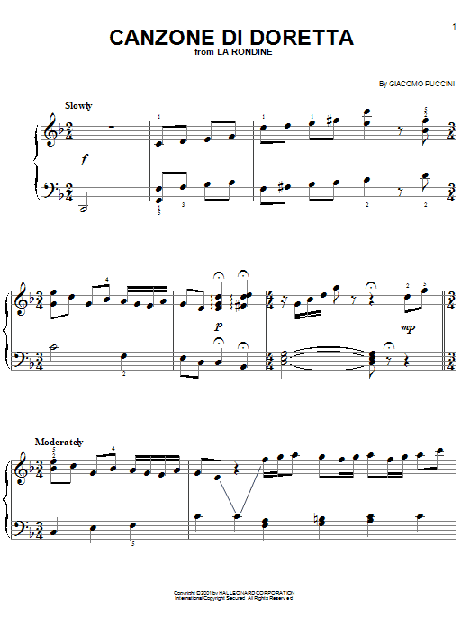 Canzone di Doretta
