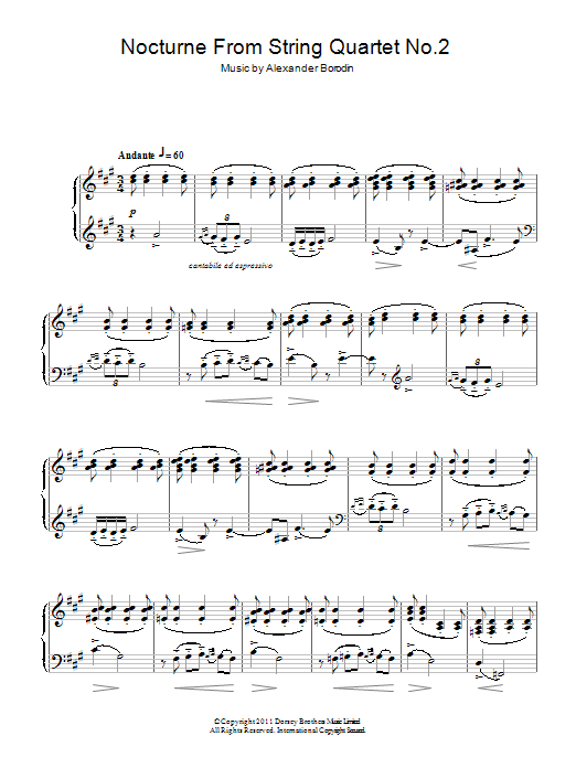 Nocturne From String Quartet No.2