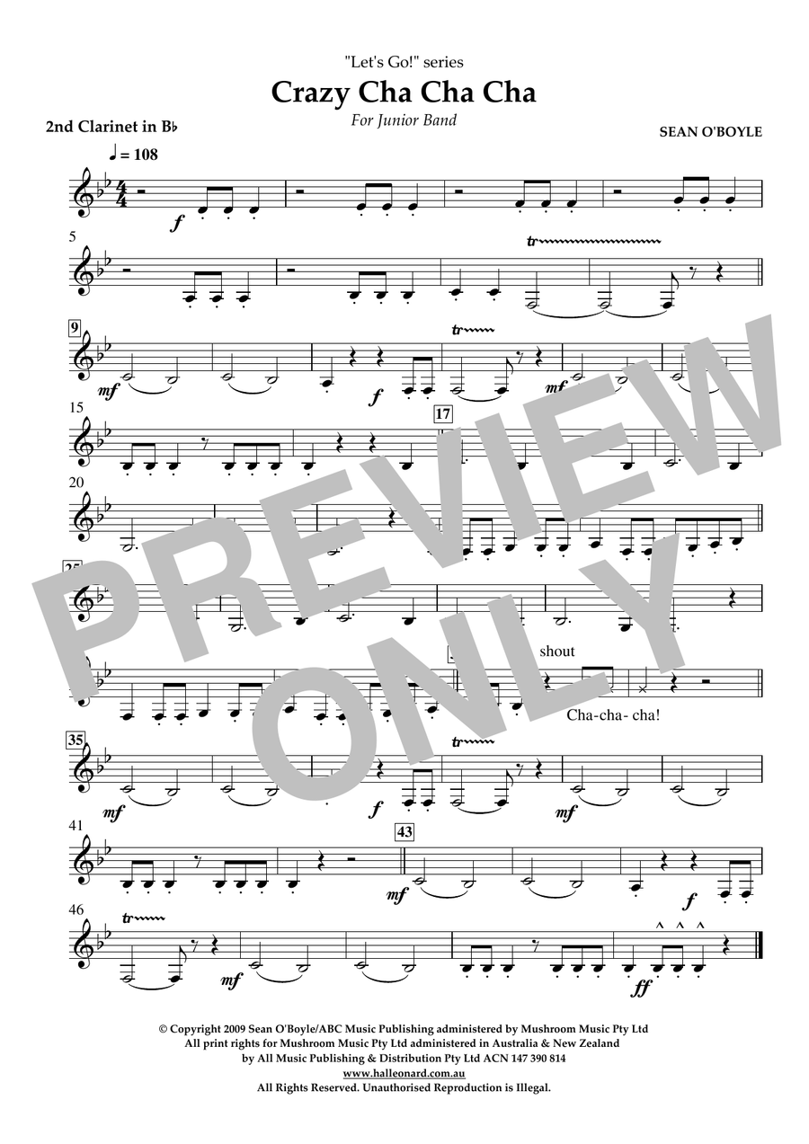 Crazy Cha Cha Cha - Bb Clarinet 2