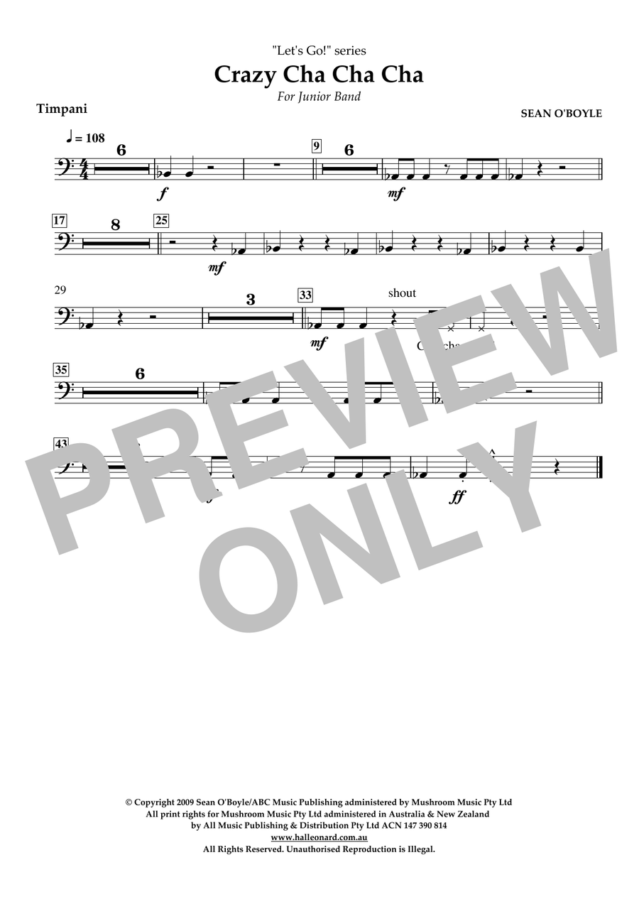 Crazy Cha Cha Cha - Timpani