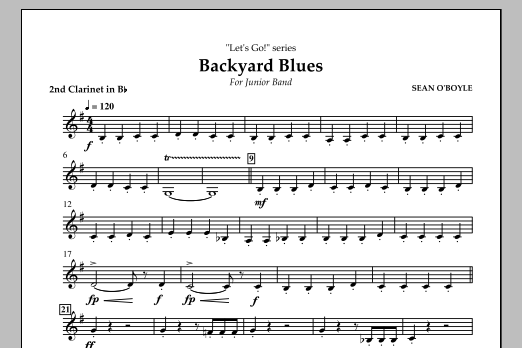 Backyard Blues - Bb Clarinet 2
