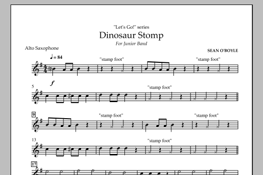 Dinosaur Stomp - Alto Saxophone