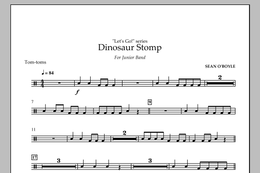 Dinosaur Stomp - Tom Toms