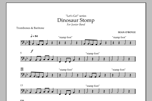 Dinosaur Stomp - Trombone/Baritone B.C.