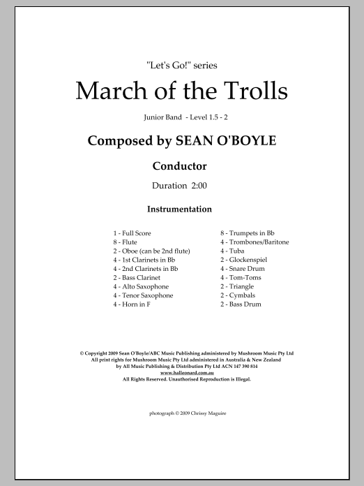 March of the Trolls - Score