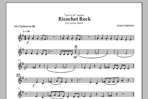Ricochet Rock - Bb Clarinet 1