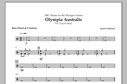 Olympia Australis (Concert Band) - Bass Drum & Cymbals