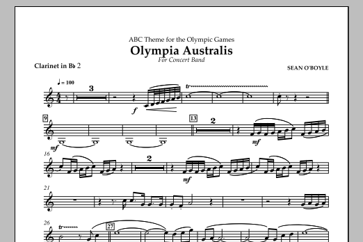 Olympia Australis (Concert Band) - Bb Clarinet 2