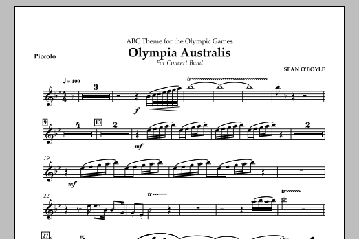 Olympia Australis (Concert Band) - Piccolo