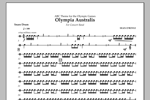 Olympia Australis (Concert Band) - Snare Drum